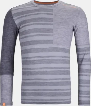 Ortovox 185 Rock'N'Wool Funktionsshirt langarm grey blend (Herren)