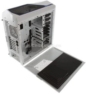 NZXT Phantom 410 weiß/blau, Acrylfenster, schallgedämmt