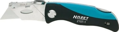 Hazet 2157-1 Mini-Klappmesser, beidhändig, 160mm, schwarz/blau