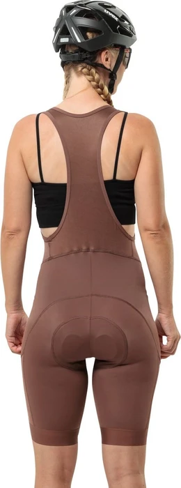 Jack Wolfskin Morobbia Bib Shorts Fahrradhose kurz dark rust (Damen)