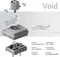 Lofree Flow 2 84, Silver, LEDs weiß, Kailh LOW PROFILE Void, USB/Bluetooth, US Vorschaubild
