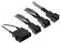 BitFenix Molex auf 3-Pin Adapter, sleeved, 20cm, silber Vorschaubild
