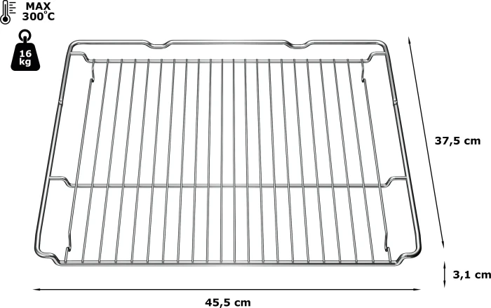 BSH Hausgeräte Grillrost 31x455x375mm