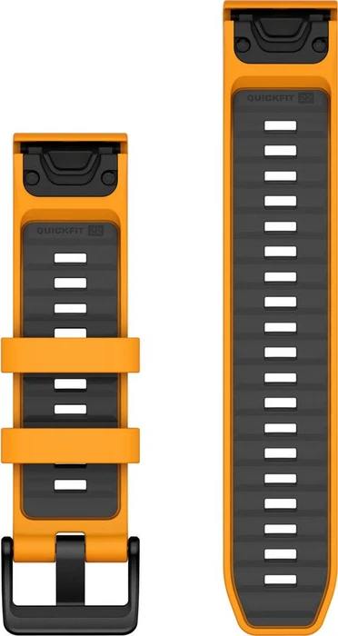 Garmin Ersatzarmband QuickFit 22 Silikon spark orange/graphite