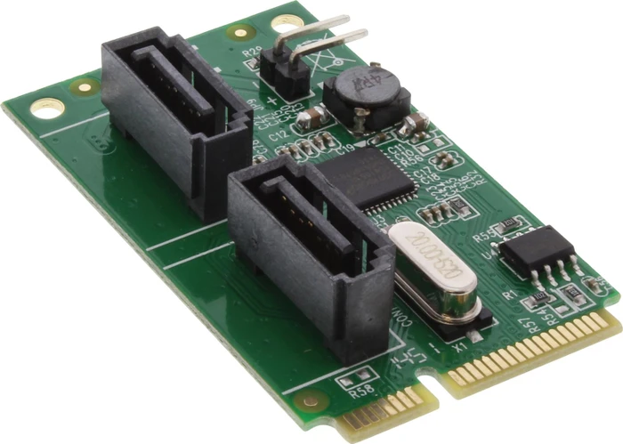 InLine Schnittstellenkarte, 2x SATA 6Gb/s, PCIe Mini Card