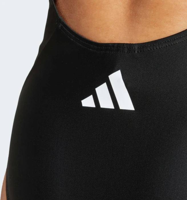adidas 3-Streifen V-Back Badeanzug schwarz/weiß (Damen)