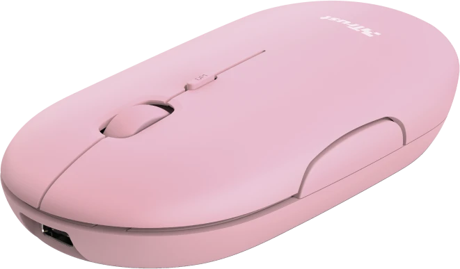 Trust Puck Wireless Mouse rosa, USB/Bluetooth
