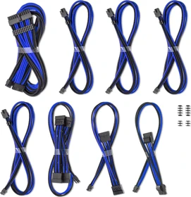 CableMod C-Series Pro ModMesh Cable Kit, Corsair Type 5, schwarz/blau