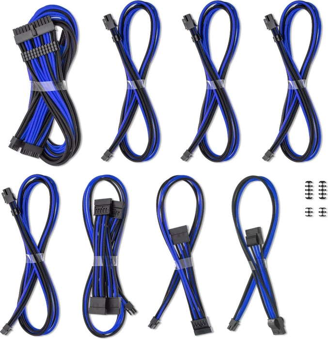 CableMod C-Series Pro ModMesh Cable Kit, Corsair Type 5, schwarz/blau