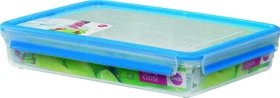 Emsa Clip&Close rechteckig Aufbewahrungsbehälter 2.6l blau