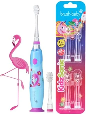 Brush Baby KidzSonic Kinder-Ersatzbürste, 4 Stück