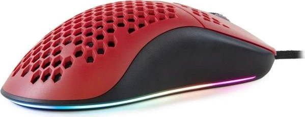 Arozzi Favo Gaming Maus schwarz/rot, USB