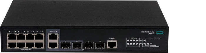 HPE FlexNetwork 5140 EI 8G Desktop Gigabit Managed Switch, 8x RJ-45, 2x SFP, 2x RJ-45/SFP