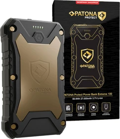 Patona Protect Power Bank Extreme 100 PD65W 27000mAh schwarz/gold