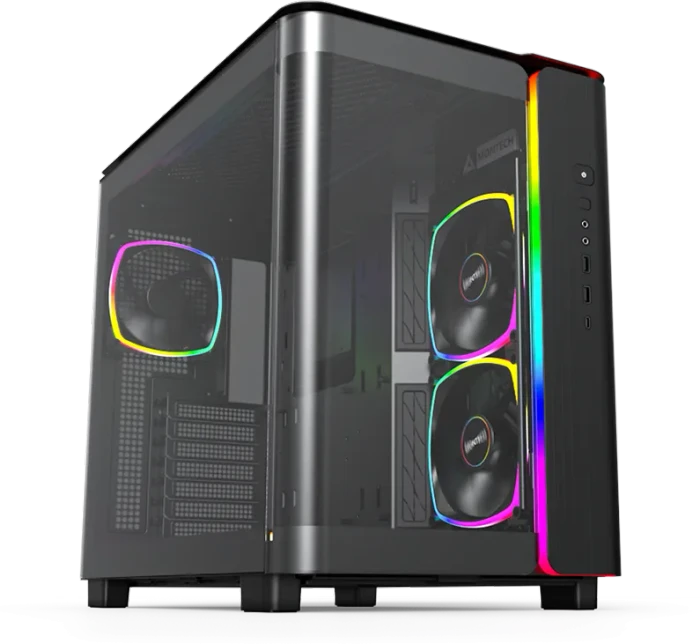 Montech King 95 Pro Gentleman Black, schwarz, Glasfenster