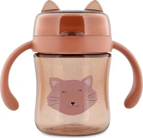 Trixie 360° Trinkbecher mit Griffen, 6+M, 200ml, Mrs. Cat