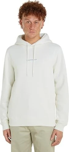 Calvin Klein Monogramm Fleece Hoodie ivory (Herren)