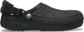 Crocs Classic Crafted Vegan Suede Clog schwarz