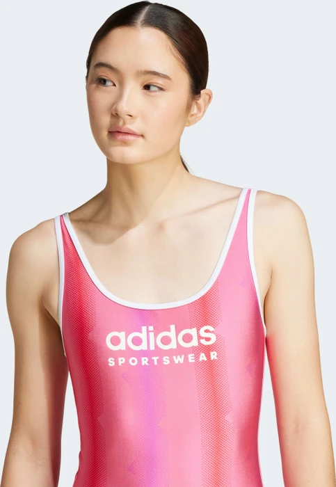 adidas Tiro U-Back Badeanzug pulse magenta/white (Damen)
