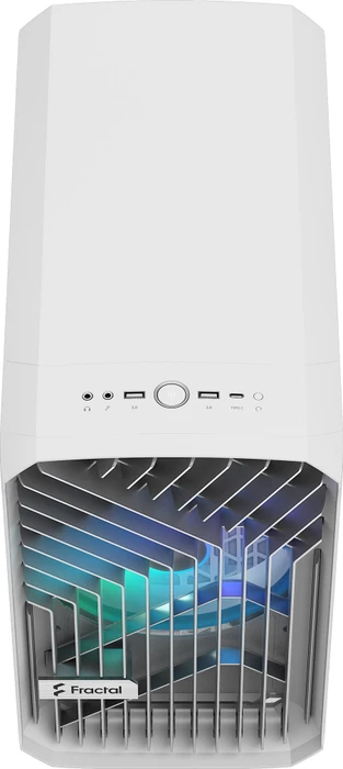 Fractal Design Torrent Nano White RGB TG Clear Tint, Glasfenster, Mini-ITX