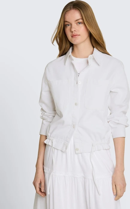 Tom Tailor Lightweight Kordelzug Jeansjacke white denim (Damen)