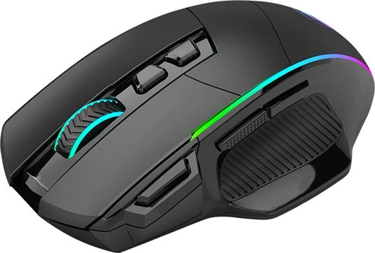 RisoPhy Wireless Gaming Mouse, schwarz, USB/Bluetooth
