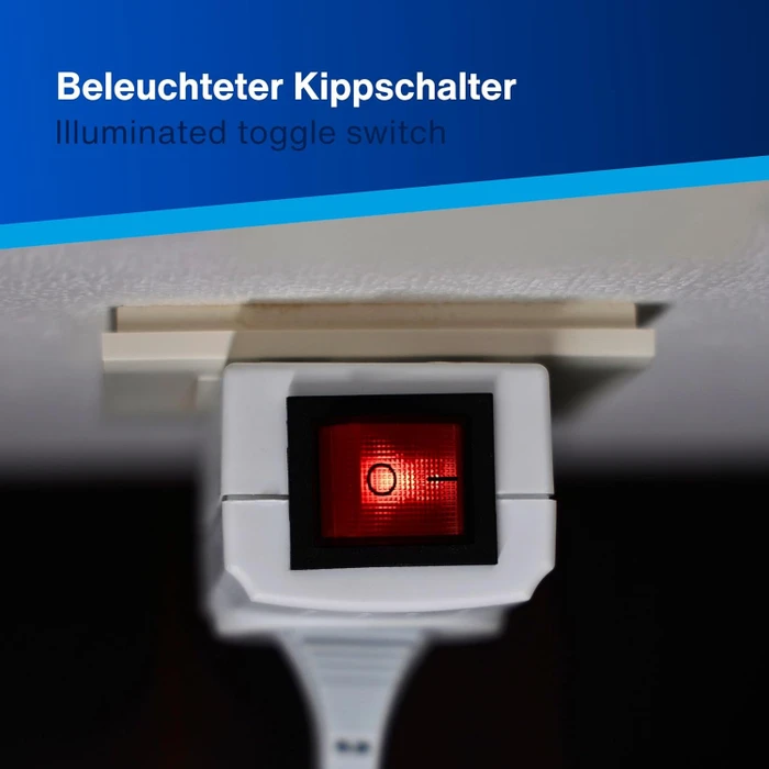 REV Ritter Zwischenstecker Steckdose mit Schalter, 1-fach