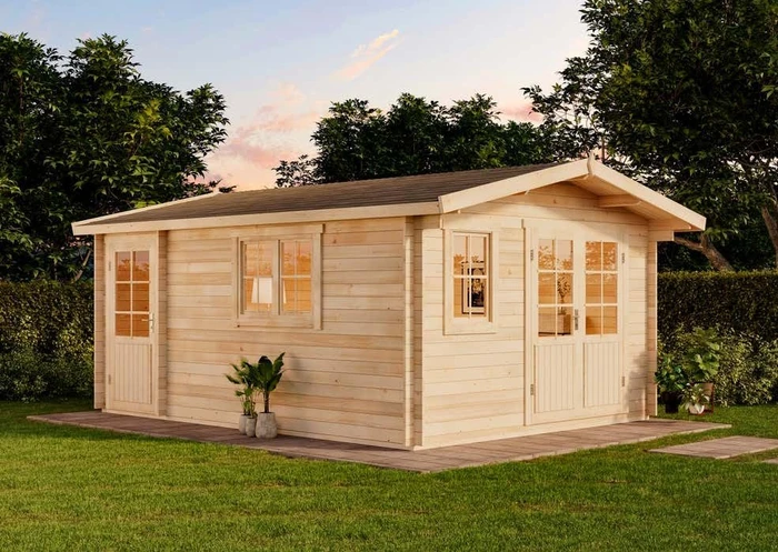 Alpholz Gartenhaus Jennifer-28 400x550cm natur