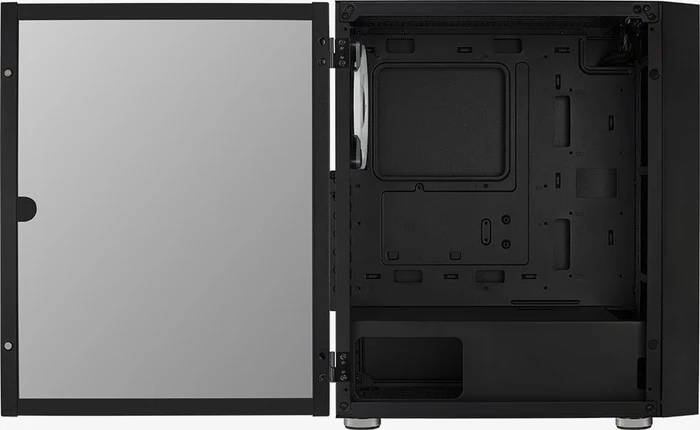 AeroCool Graphite, Lüfter LED RGB, Glasfenster