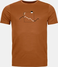 Ortovox 150 Cool Peak Funktionsshirt kurzarm bristle brown (Herren)