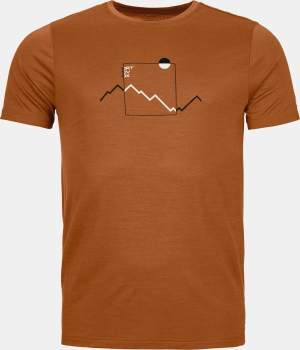 Ortovox 150 Cool Peak Funktionsshirt kurzarm bristle brown (Herren)