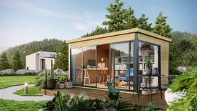 Lasita Maja Domeo 4 Gartenhaus natur