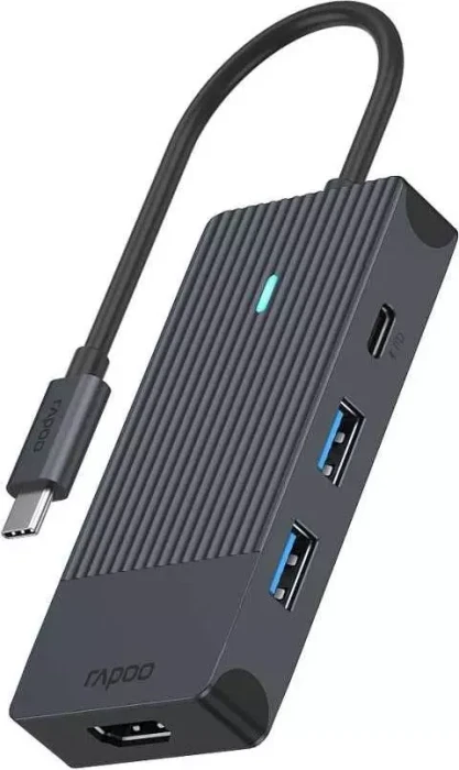 Rapoo UCM-2001 4-in-1 Multiport Adapter, 1x USB-C 3.0 [Stecker]