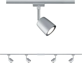 Paulmann URail Cover Schienensystem Spot GU10 2.2m chrom matt, 4 Stück