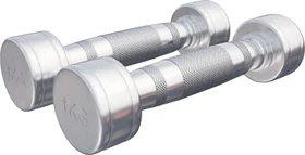 Gorilla Sports Chrom Kurzhantel Set 2x 1kg