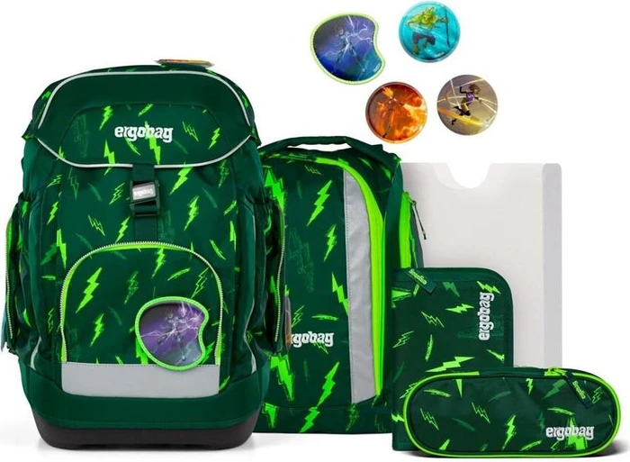 Ergobag Maxi Bärtastisch 2025 Schulrucksack-Set, 6-tlg.