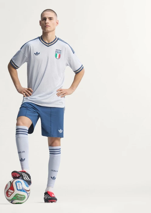 adidas Italien Authentic 2026 Auswärtstrikot kurzarm aeroblue (Herren)