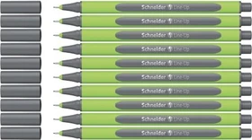 Schneider Line-Up Tintenroller (Mine) space grey/grün, 10er-Pack