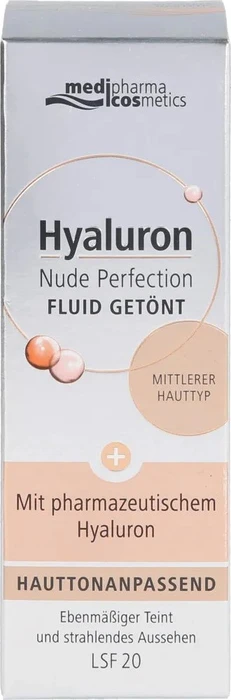 Dr. Theiss medipharma cosmetics Hyaluron Nude Perfection Fluid getönt medium LSF20, 50ml