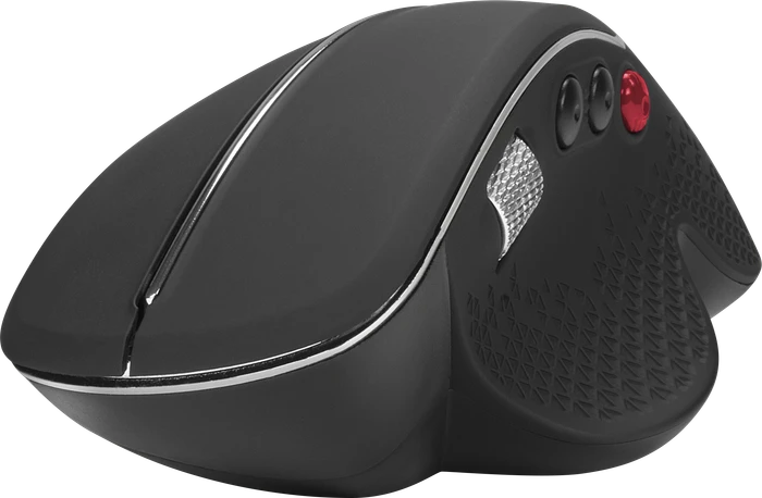ISY IEM-3000 Wireless Ergonomic Mouse schwarz/silber, USB