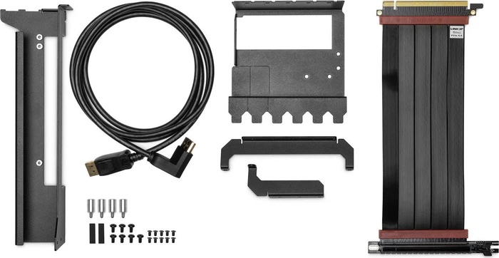 EK Water Blocks EK-Loop Vertical GPU Holder EVO, shifted, inkl. Grafikkarten-Halterung, gewinkelt, PCIe 4.0, 200mm