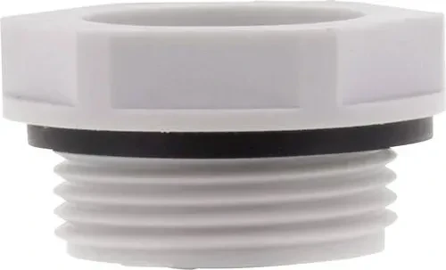 Wiska KRM 25/12 EADR 25 LG Reduzierung Kunststoff mit Anschlussgewindedichtring, RAL 7035, M25 / M12