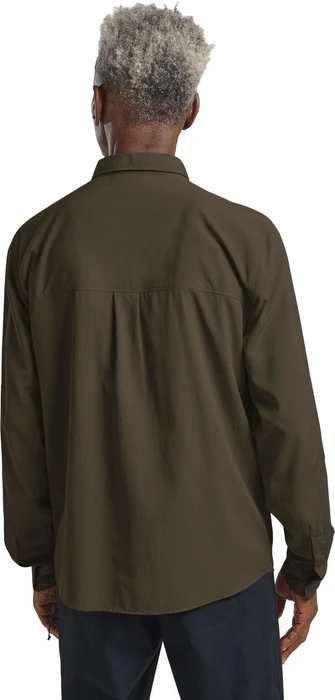 Jack Wolfskin Sierra Canyon Hemd langarm obsidian moss (Herren)