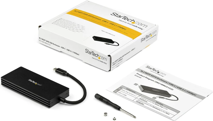 StarTech External Enclosure, M.2, USB-C 3.1
