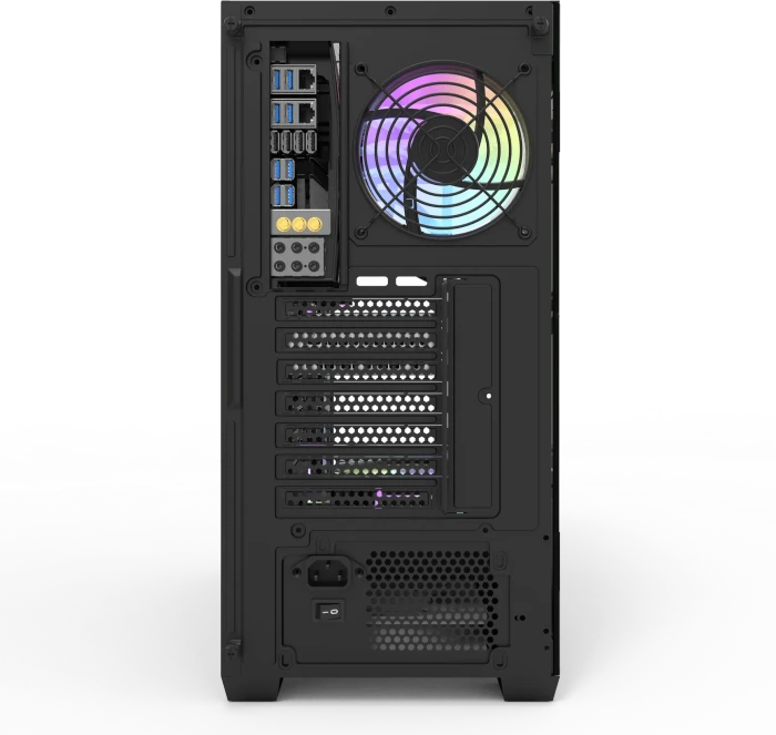 DarkFlash DS900 Black, inkl. 1x Lüfter, Glasfenster