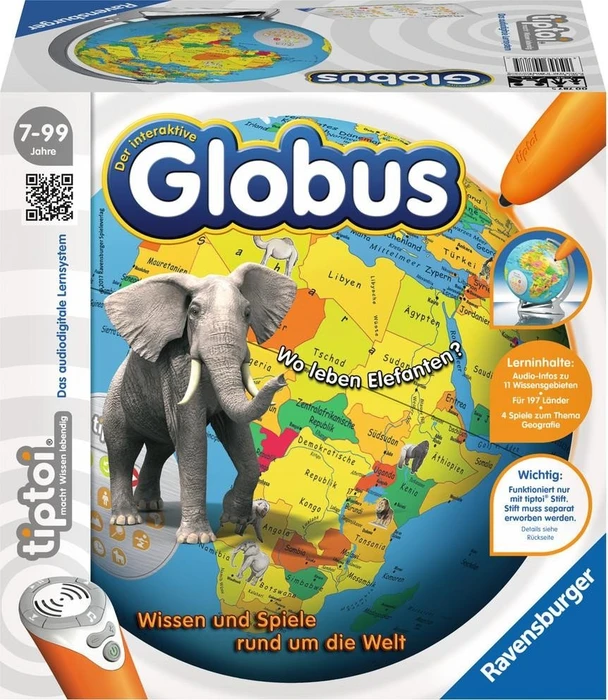 Ravensburger tiptoi Spiel: Der Interaktive Globus