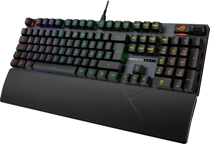 ASUS ROG Strix Scope II, PBT, LEDs RGB, ROG NX SNOW, USB, DE