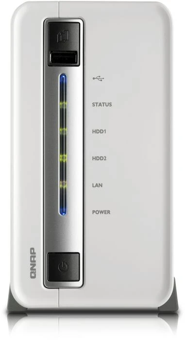 QNAP Turbo Station TS-212P, 512MB RAM, 1x RJ-45 1000Base-T, 2x USB-A 3.0