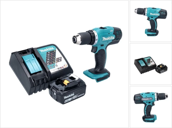 Makita DDF453RG1 Akku-Bohrschrauber inkl. Akku 6.0Ah