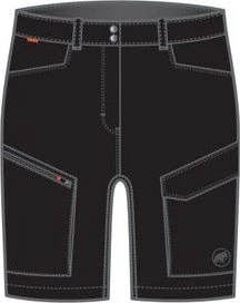 Mammut Zinal Hybrid Hose kurz schwarz (Damen)